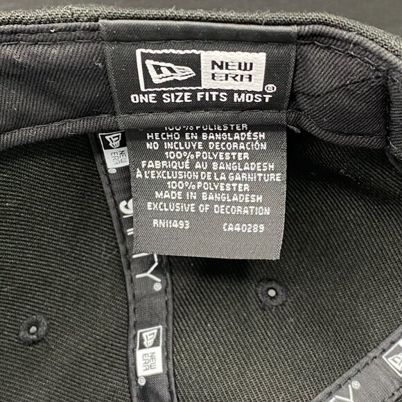 New Era NFL Las Vegas Raiders Cap Hat Men's OSFM w/ Adjustable Strap Black - Picture 14 of 15